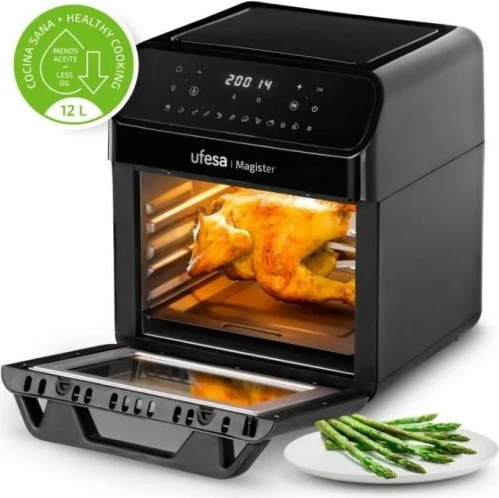 Fritezë ajri UFESA Magister 12 L 1850 W digjitale, e zezë, set 6 aksesorë