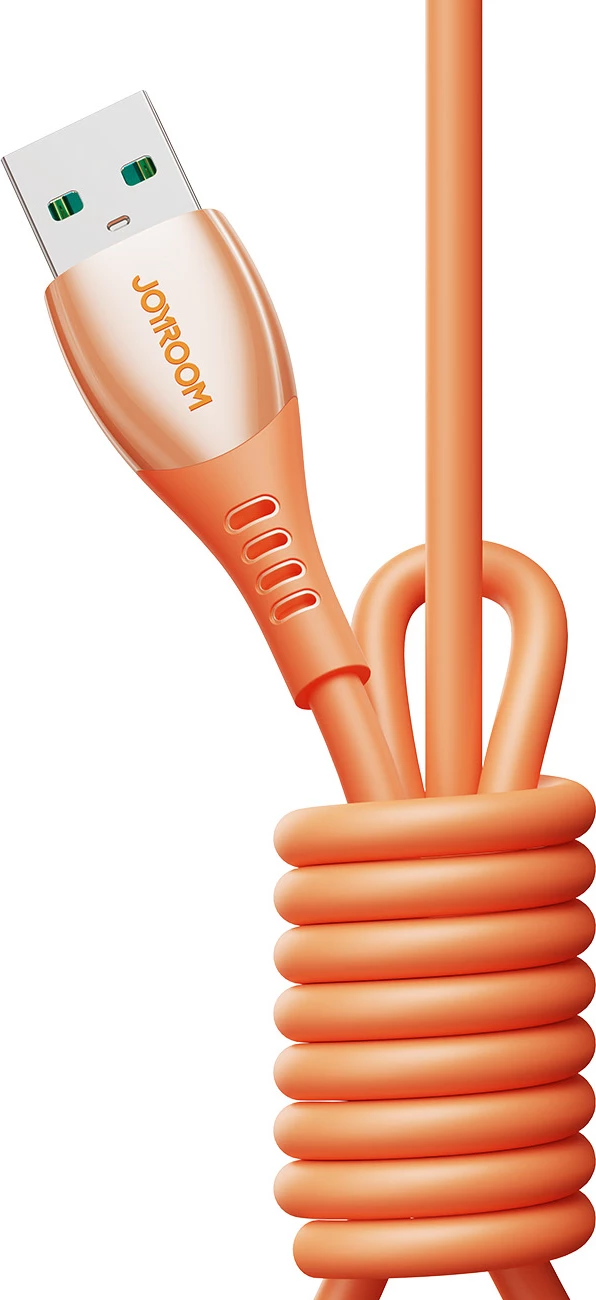 kabllo Joyroom S-A59 Vibrant Series USB-A në Lightning 1.2m 3A USB 2.0, portokalli