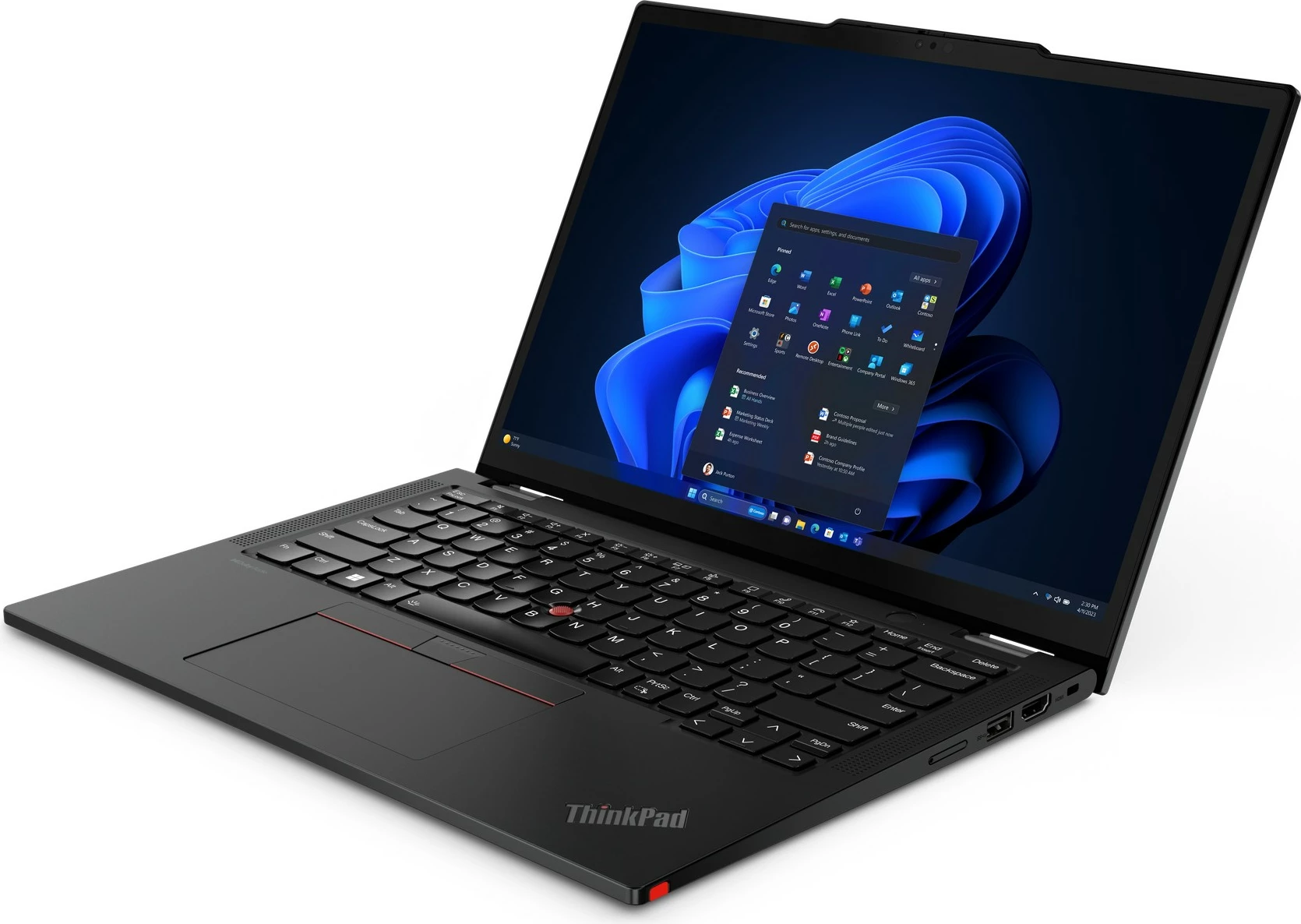 Laptop Lenovo ThinkPad X13 2-in-1 Gen 5, Intel Core Ultra 5, 32 GB, 1 TB, Ekran 13.3", Ngjyrë e zezë