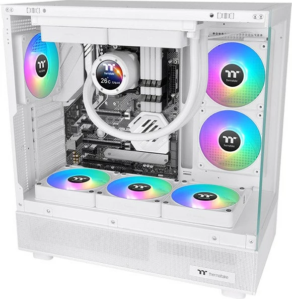 Ventilator PC Thermaltake CT120 EX ARGB Sync, 12 cm, 68 cfm, Bardhë