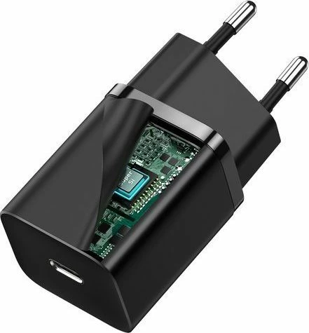 Karikues rrjeti Baseus Super Si CCCJG30CE 30W USB-C 3A, i zi