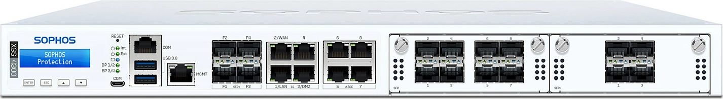 Firewall Sophos XGS 4300, 1U rack, 8x RJ-45, 4x SFP+, LCD