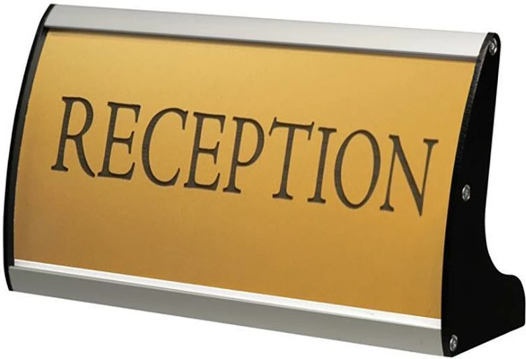 Tabelë M&T 8.2x20.5cm, për recepsion