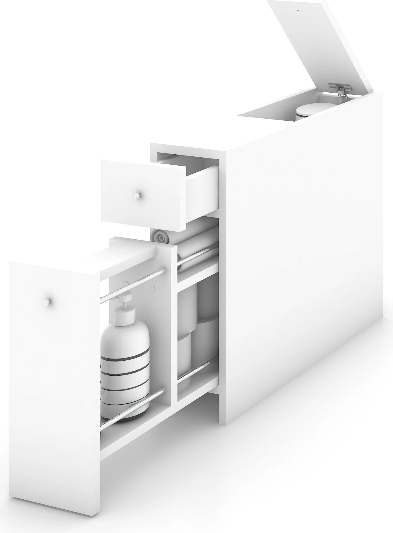 Dollap banjoje Hanah Home, Smart, i bardhë