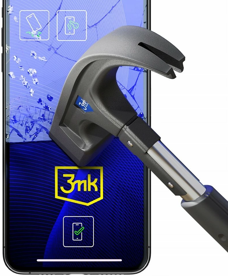 Xham hibrid mbrojtës 3MK FlexibleGlass për Samsung Galaxy S25 FE, 0.3 mm, 7H
