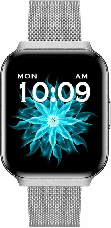 Smartwatch për femra Gravity GT44-4, rrip i bardhë + byzylyk argjendi