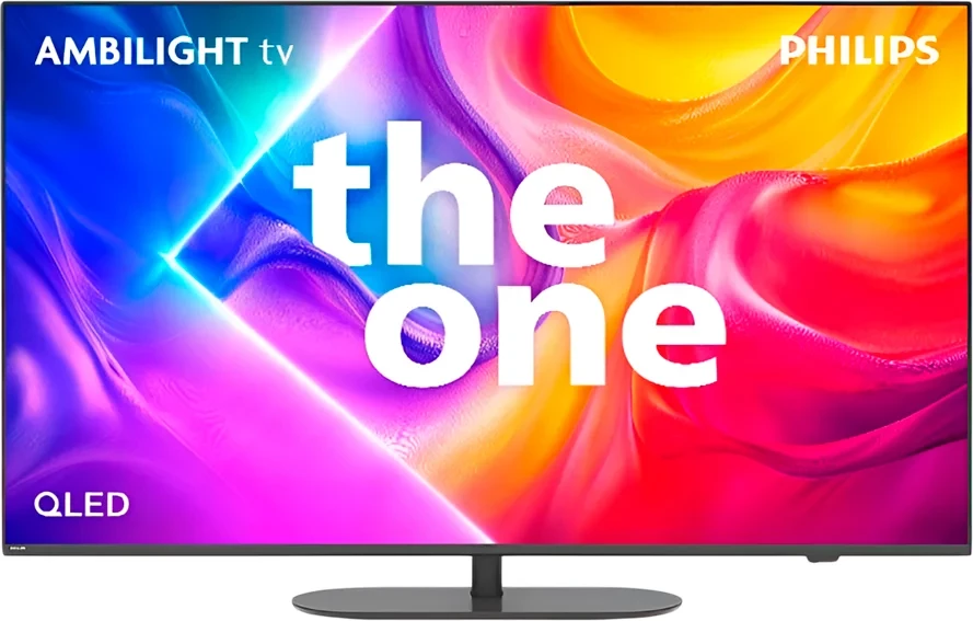 Televizor Philips 55PUS9010/12 55" 4K UHD QLED, Ambilight 3, Smart (Titan OS), 144 Hz, e zezë