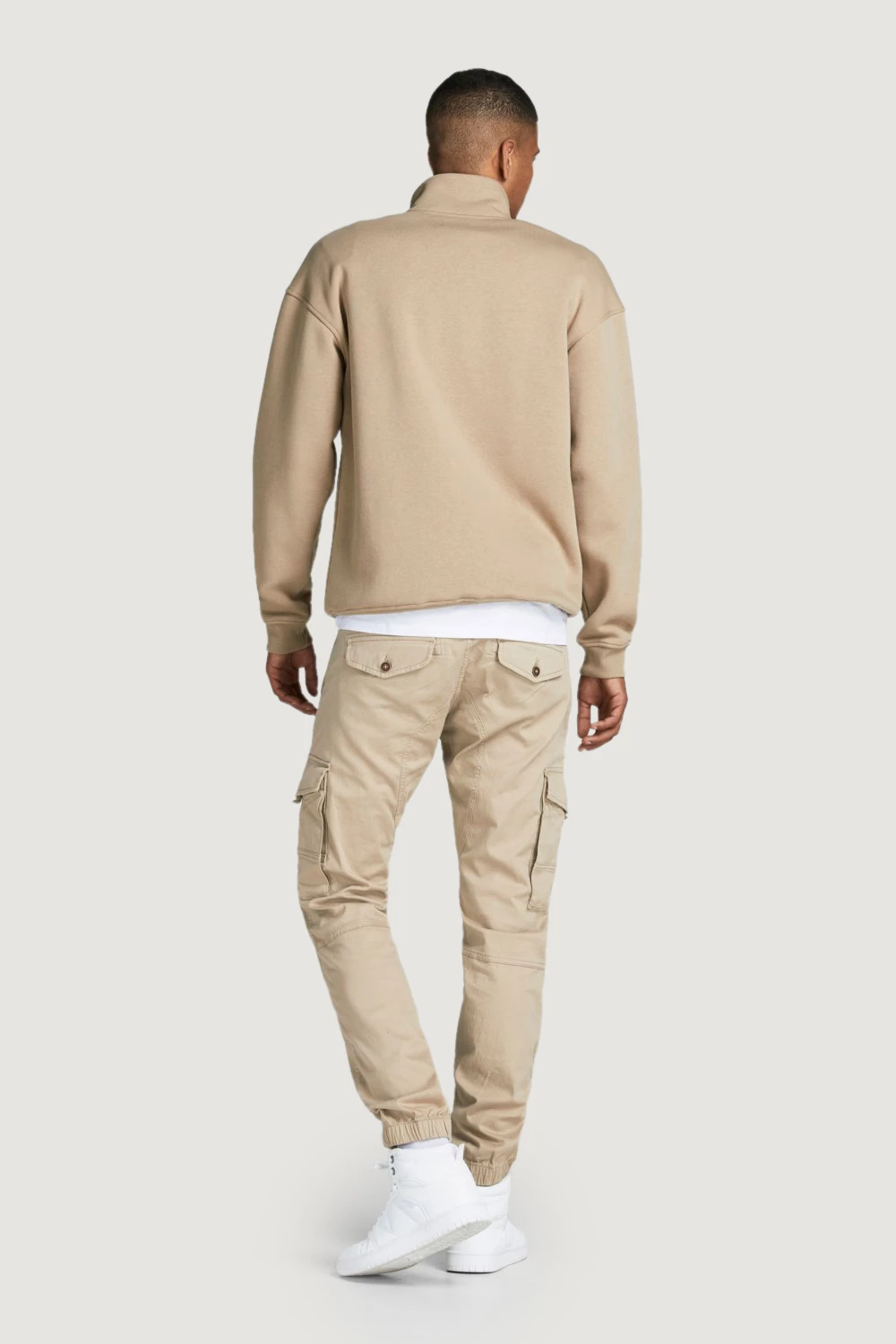 Pantallona për meshkuj Jack & Jones JPSTPAUL JJFLAKE ANA 542, bezhë [Madhësia: W27 L30]