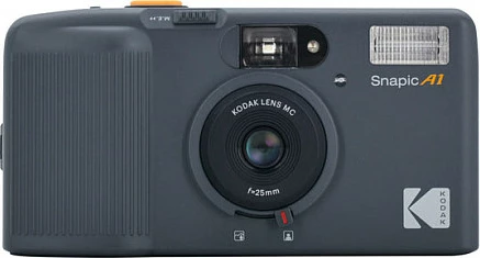 Aparat fotografik me film Kodak Snapic A1, 35mm, blic i integrum, Gri Rhino