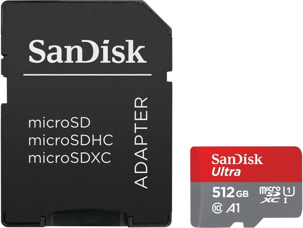 Kartelë memorie SanDisk Ultra microSDXC 512GB me adapter SD
