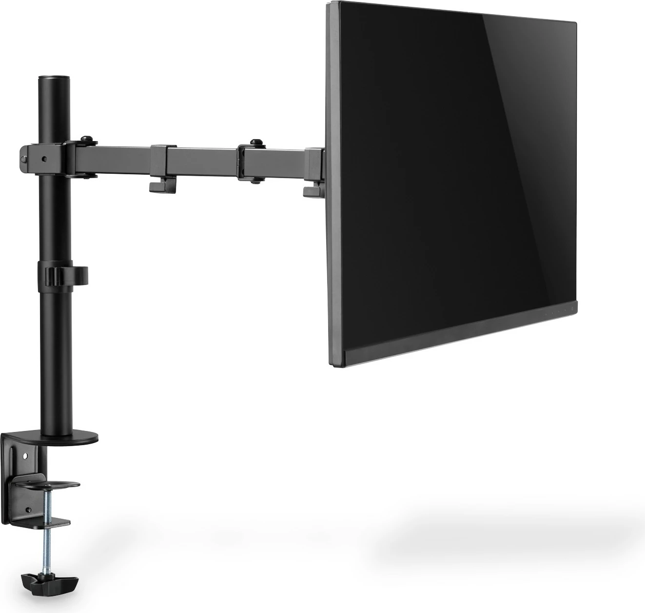 Mbajtës monitori Digitus, universal, kapëse tavoline, 15-32 inç, rregullim lartësie, e zezë