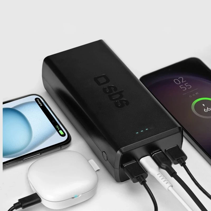 Powerbank SBS TTBB30000PD20K, 30000 mAh, e zezë