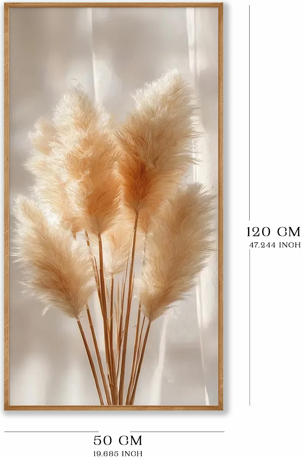 Pikturë dekorative me kornizë druri, MDF, shumëngjyrëshe, Wallity, Artsmdfyty87-12050, 120x50cm