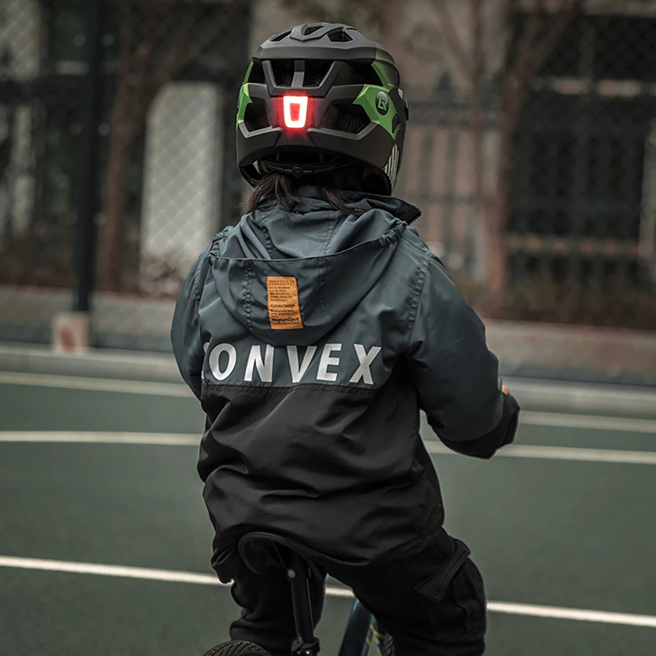 Helmetë biçiklete për fëmijë Rockbros TS-61 10110061004 2-në-1 mjekër e heqshme M (54-57) e gjelbër