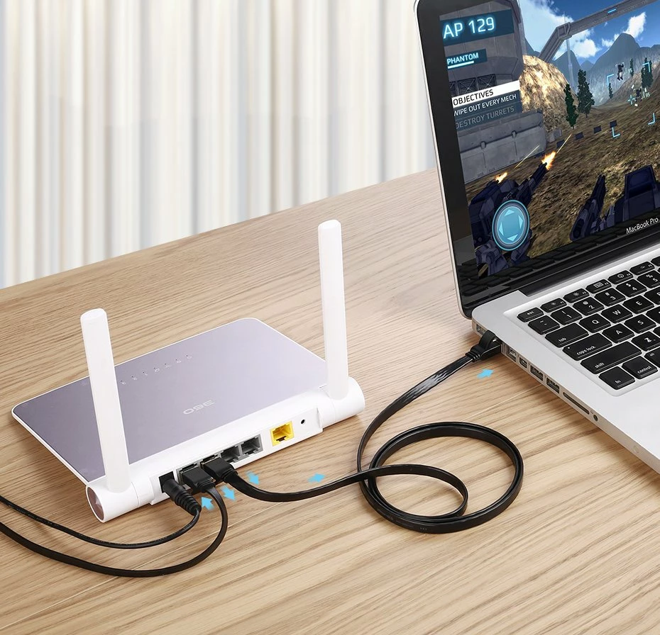 Kabllo rrjeti Ugreen NW106 11265, Cat 7 STP, RJ45, 10m, e zezë