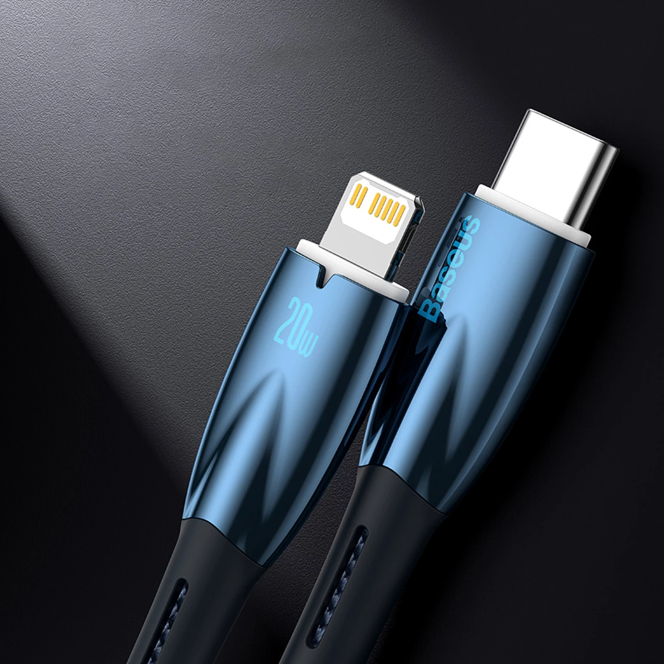 Kabllo USB-C Baseus CADH000802, 2m, 100W, 5A, e bardhë