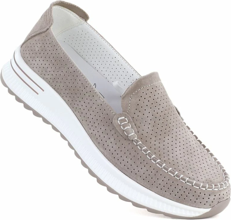 Mokasina lëkure për femra Jezzi 9793, fango