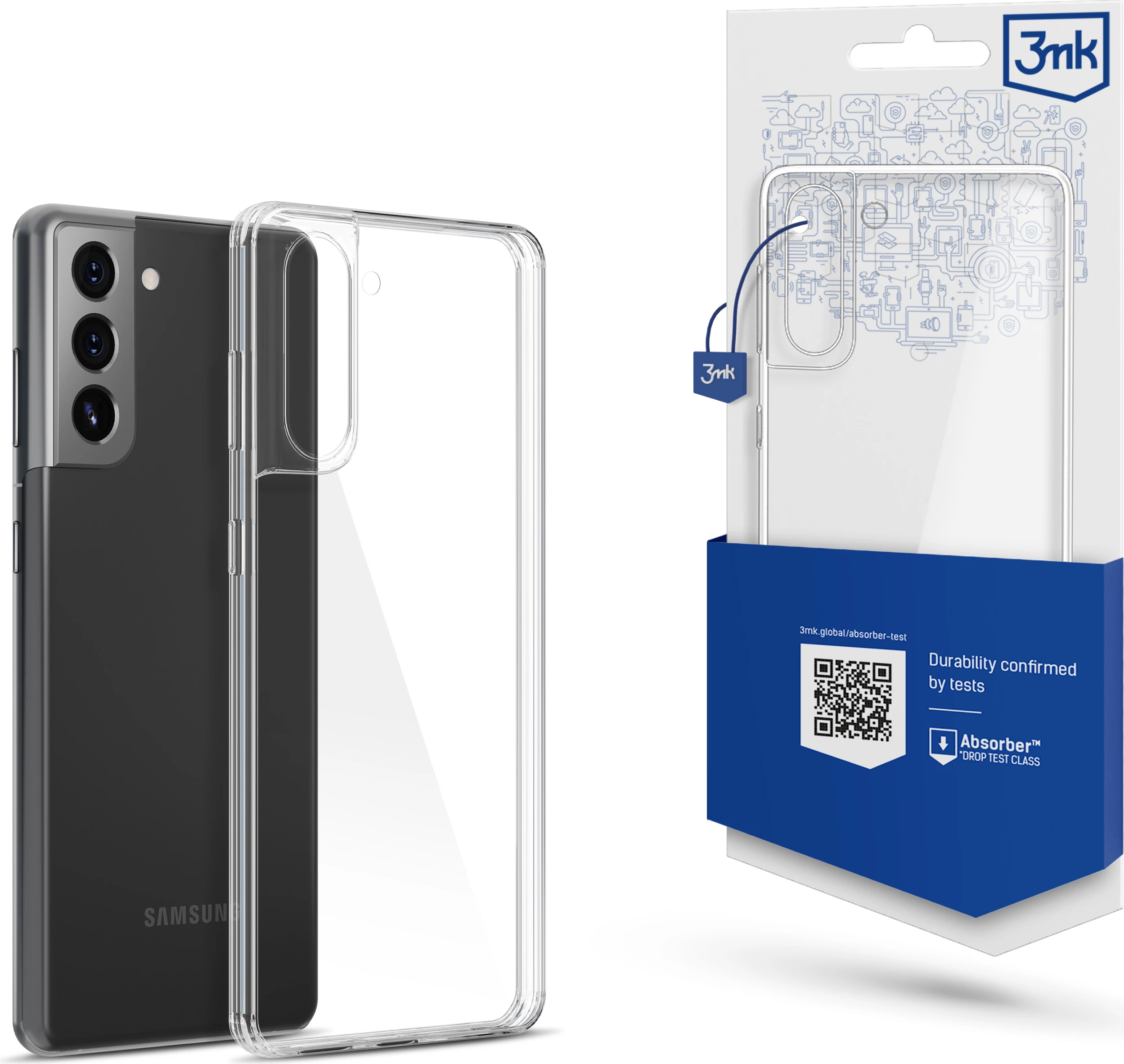 Mbështjellës transparent 3mk për Samsung Galaxy S21 FE