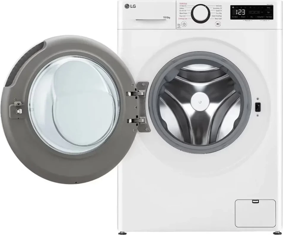 Lavatrice-tharëse LG F4DR510S0W 10/6 kg 1400 rpm me avull, AI DD, TurboWash360°