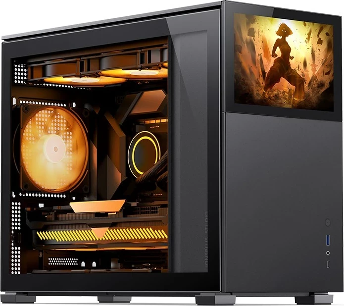 Kasë Jonsbo D31 STD, midi tower, për kompjuter, 4x2.5" SSD, 2x3.5" HDD, 4 slote zgjerimi, e zezë