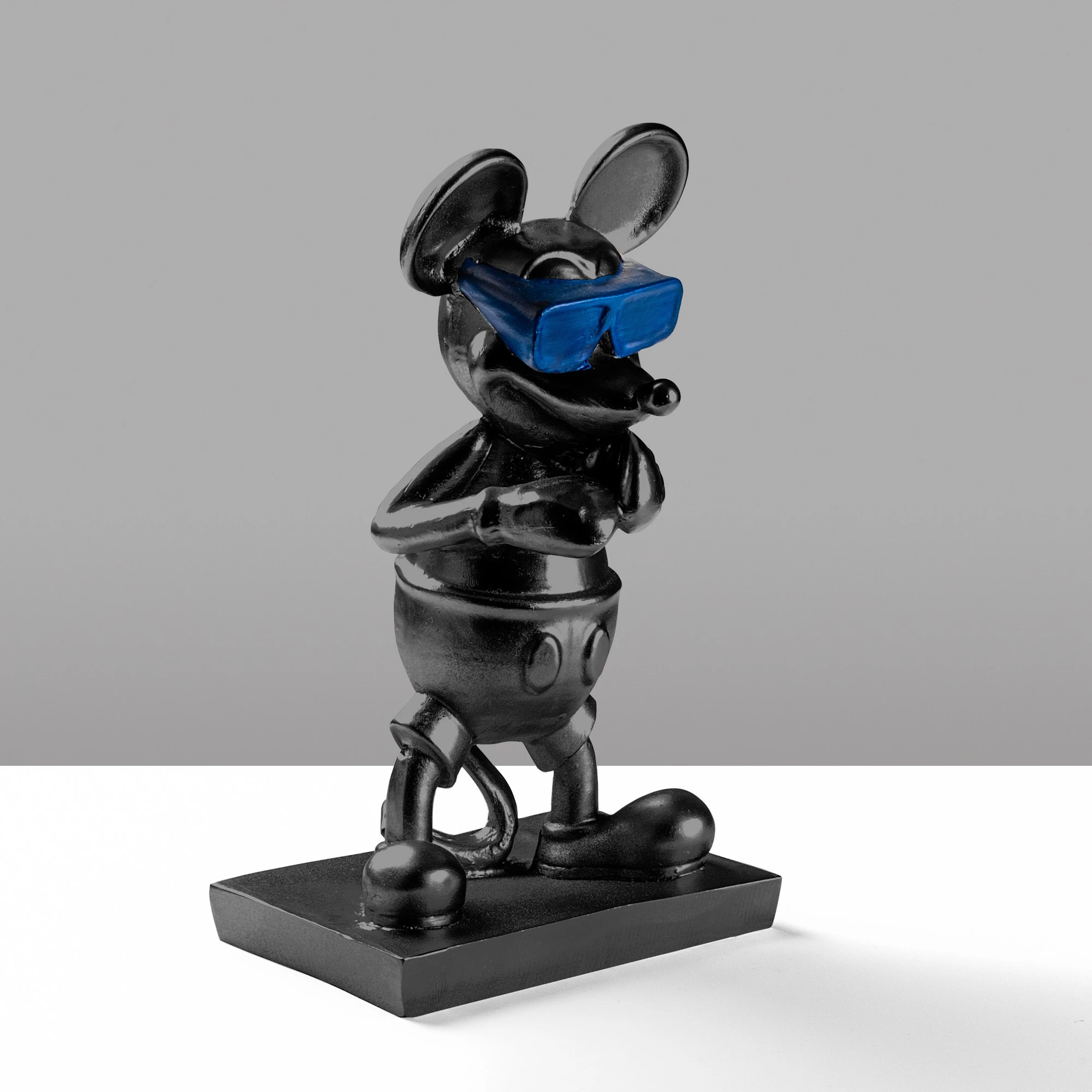 Objekt dekorativ Aberto Design, Souris-4, ngjyrë e zezë dhe blu