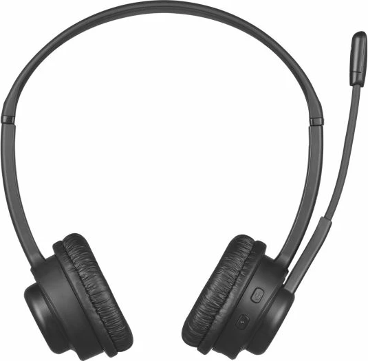 Kufje wireless me mikrofon Sandberg Wireless Call Headset 126-43, Bluetooth 5.3, 24 orë bateri, të zeza, set me kabllo USB-C dhe adapter