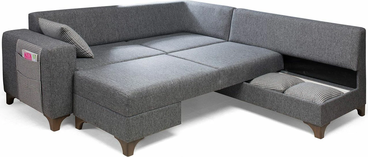 Kënd-sofë krevati Loft, ngjyrë gri, Atelier del Sofa