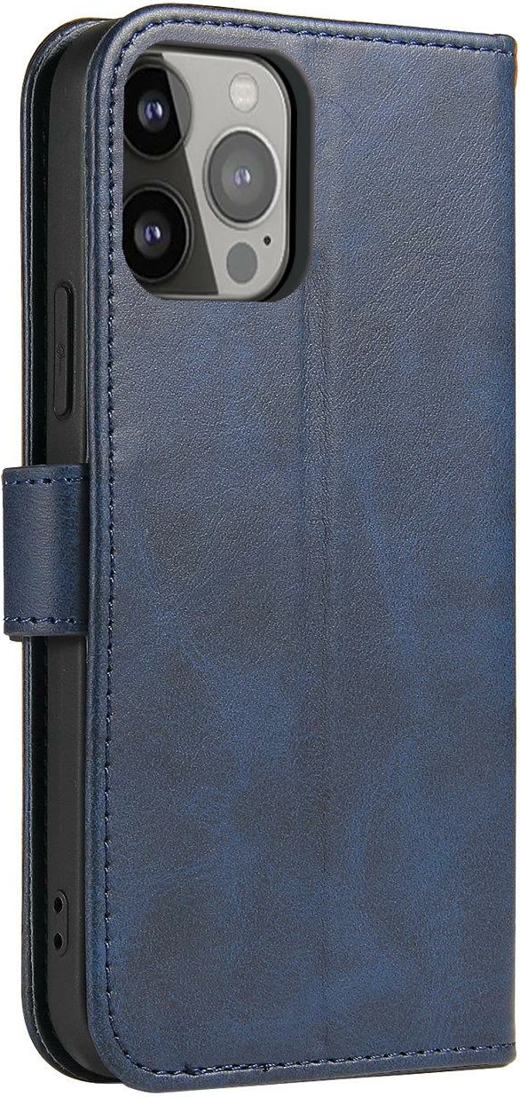 Mbështjellës Hurtel Magnet Case për Samsung Galaxy S23+, flip cover, portofol, qëndrim, kaltër