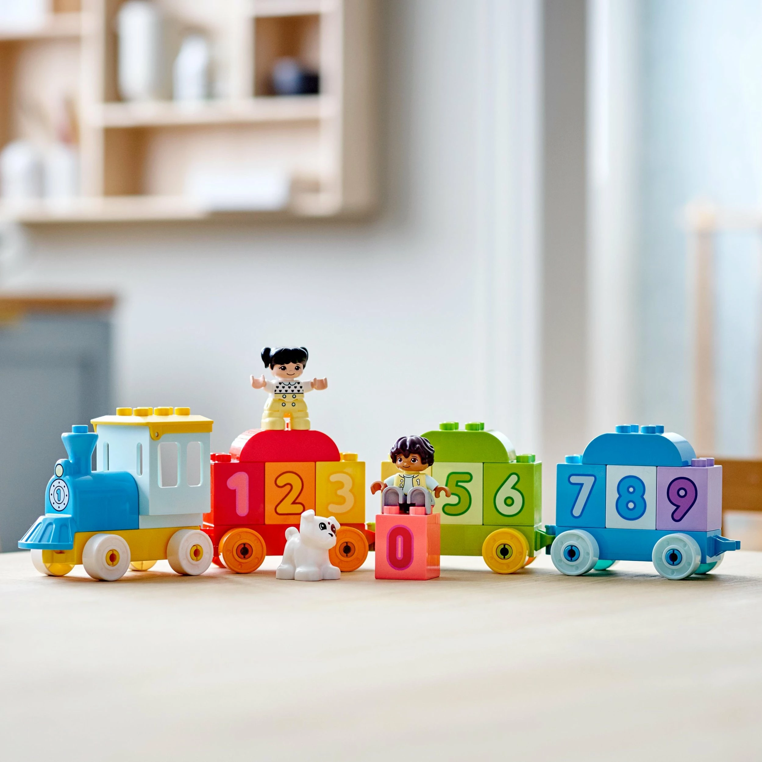 Set LEGO DUPLO Number Train - Learning to Count 10954, 23 pjesë, për 18+ muaj, shumëngjyrësh