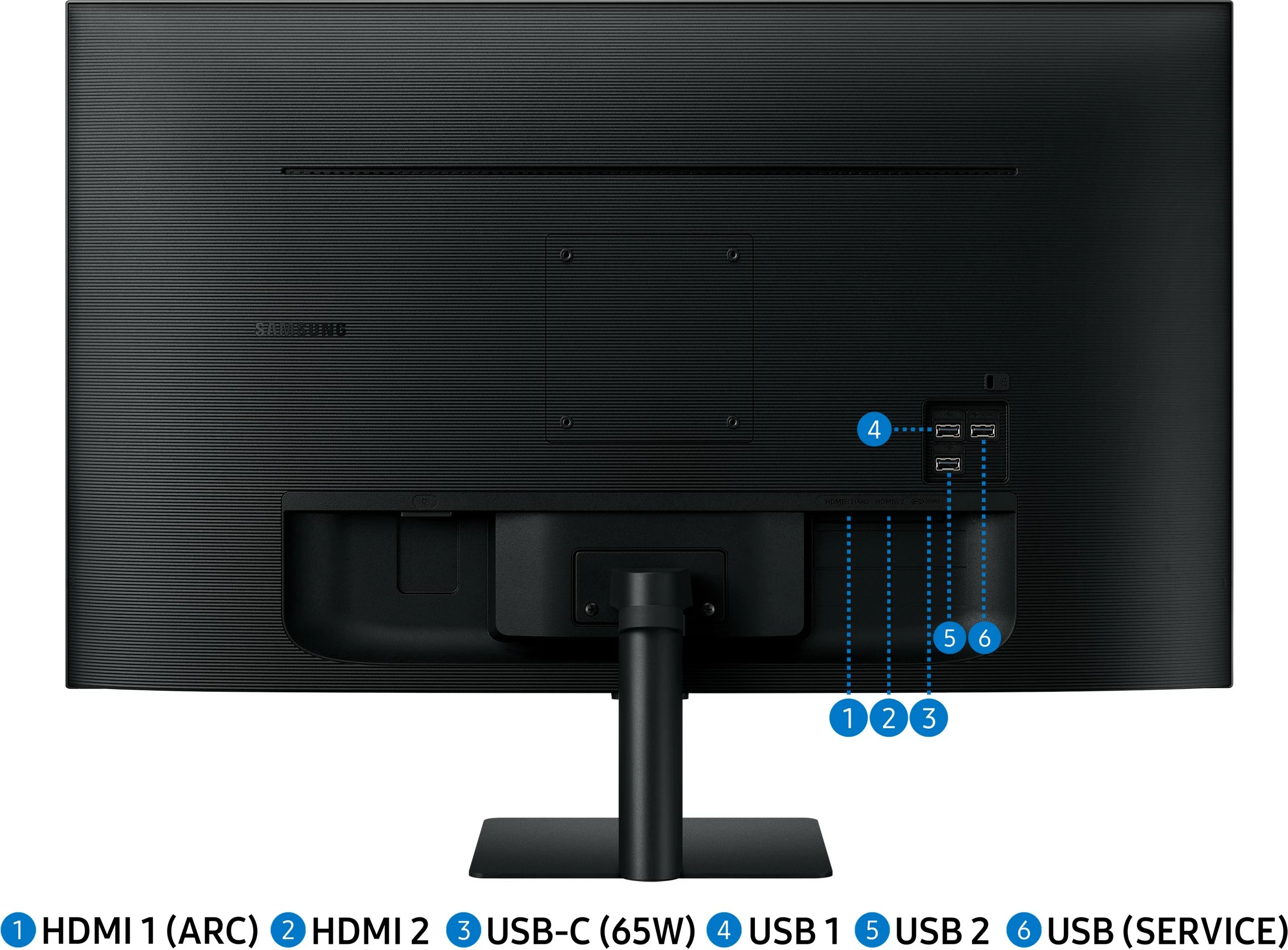 Monitor Samsung M70D, 32", 4K Ultra HD, LED, i zi