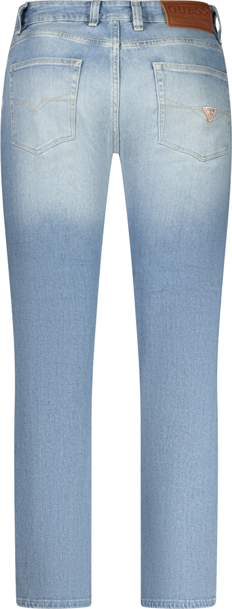 Pantallona xhins GUESS JEANS Reborn Denim Slim meshkuj, blu [Madhësia: 28/32]