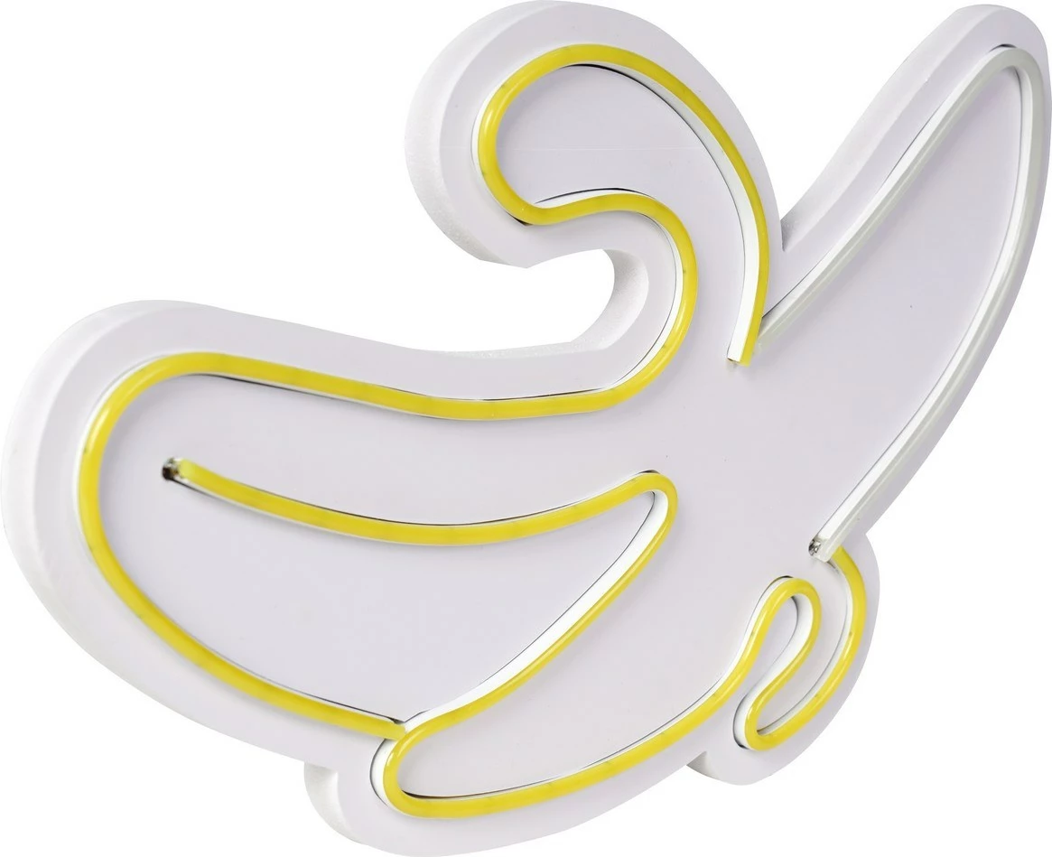 Dritë dekorative LED plastike, banane, e verdhë-bardhë