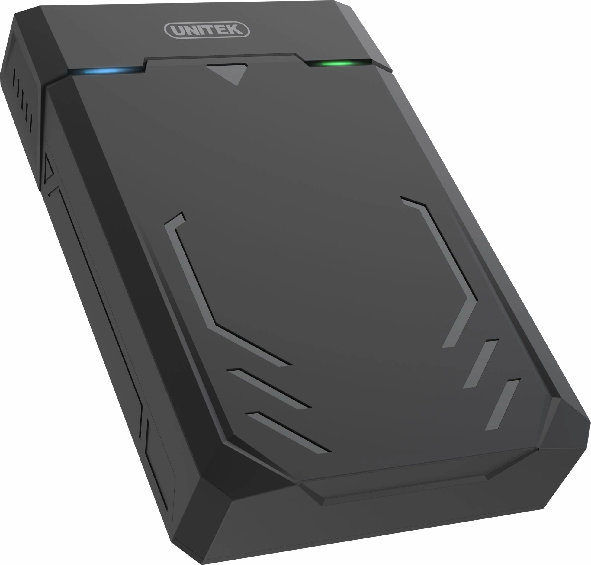 Kasë eksternale për HDD/SSD Unitek Y-3035, USB 3.2 Gen 1, SATA III, 2.5\"/3.5\", me adaptor, e zezë