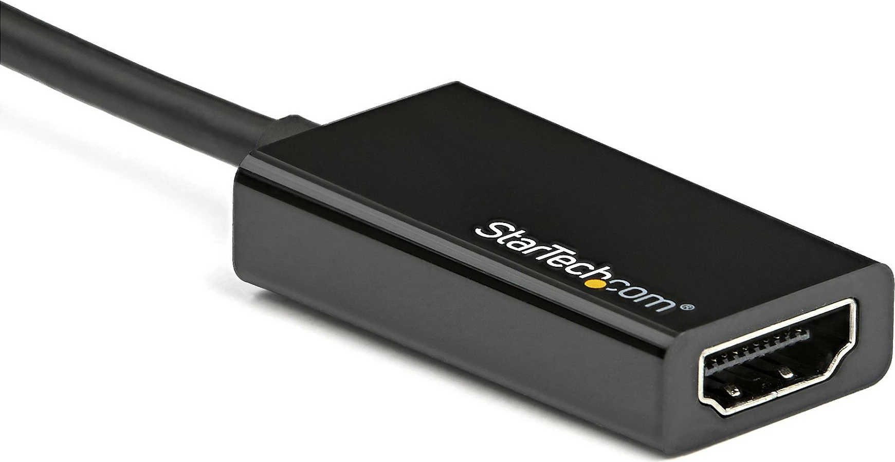 Adapter DisplayPort në HDMI StarTech DP2HD4K60S, 4K 60Hz, aktiv, 0.215 m, i zi
