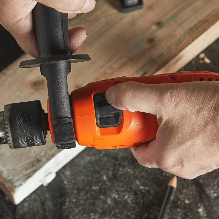 Burmashinë goditëse (rotary hammer) VONHAUS 3500151 710W, mandrinë 13mm, 0-2600 rpm, set me 9 shpona + kuti, portokalli/zi