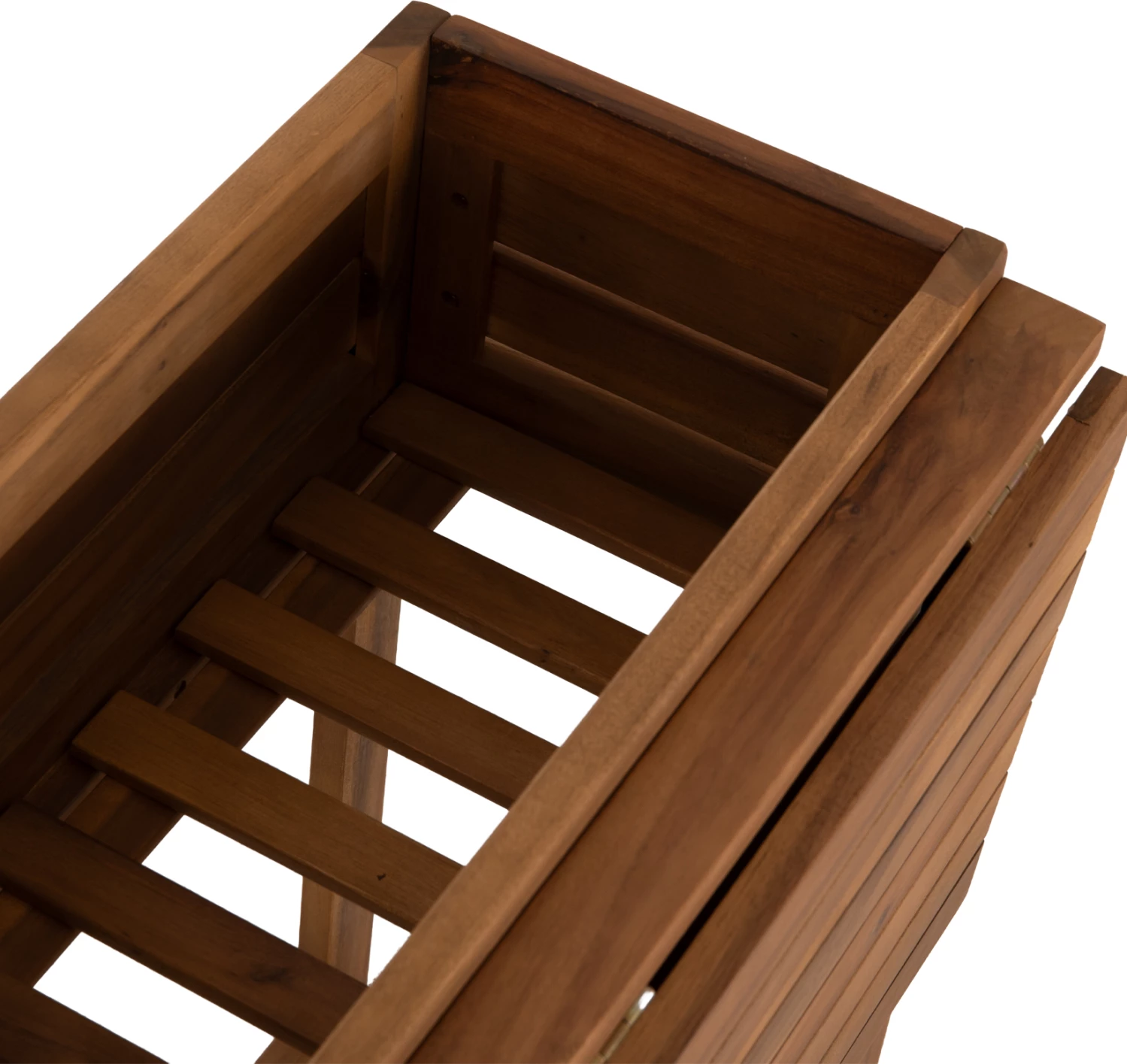 Tavolinë e palosshme me kornizë për vazo (planter), Floris FH6535, dru akacie natyral, 65x80x78 cm