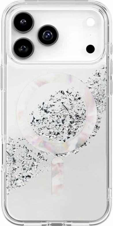 Kllapë telefoni UNIQ Coehl Crystelle për iPhone 17 Pro Max, argjendtë
