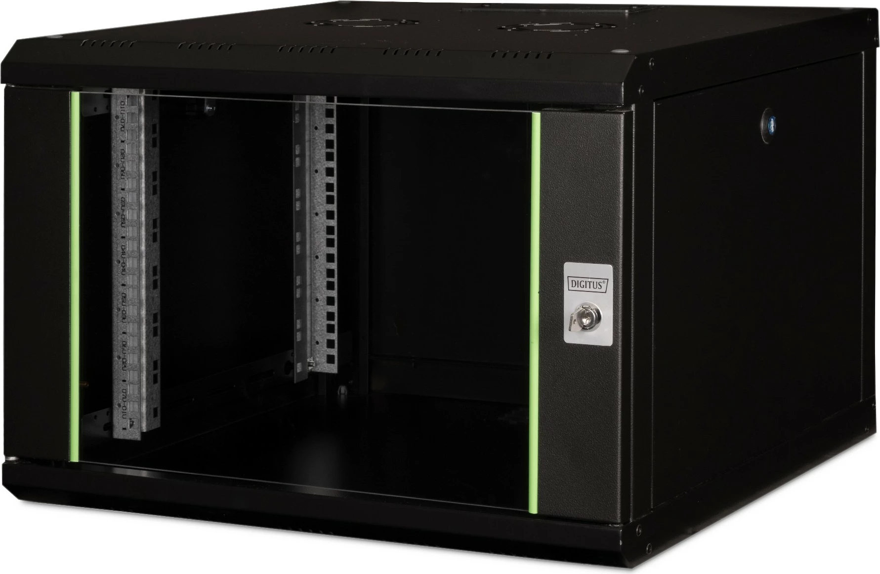 Kasë muri Digitus Unique 7HE 19", 420x600x600mm, e zezë