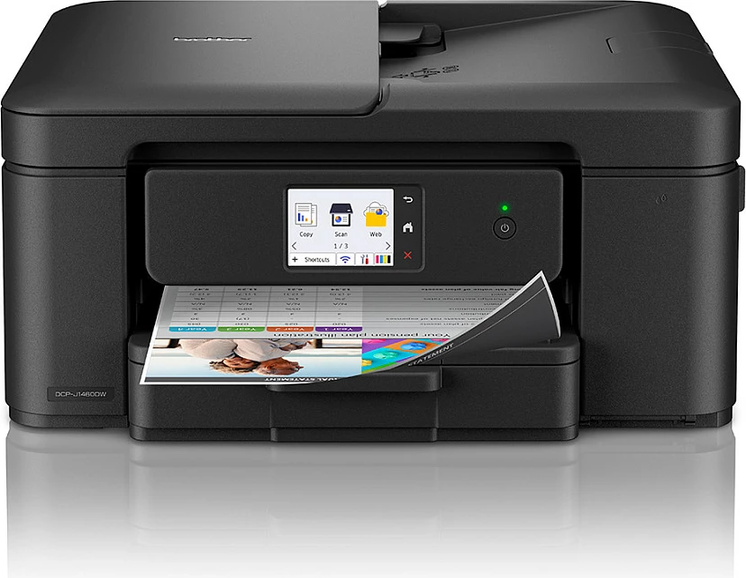 Printer multifunksional Brother DCP-J1460DW, inkjet me ngjyra, Wi‑Fi, duplex, A4, i zi