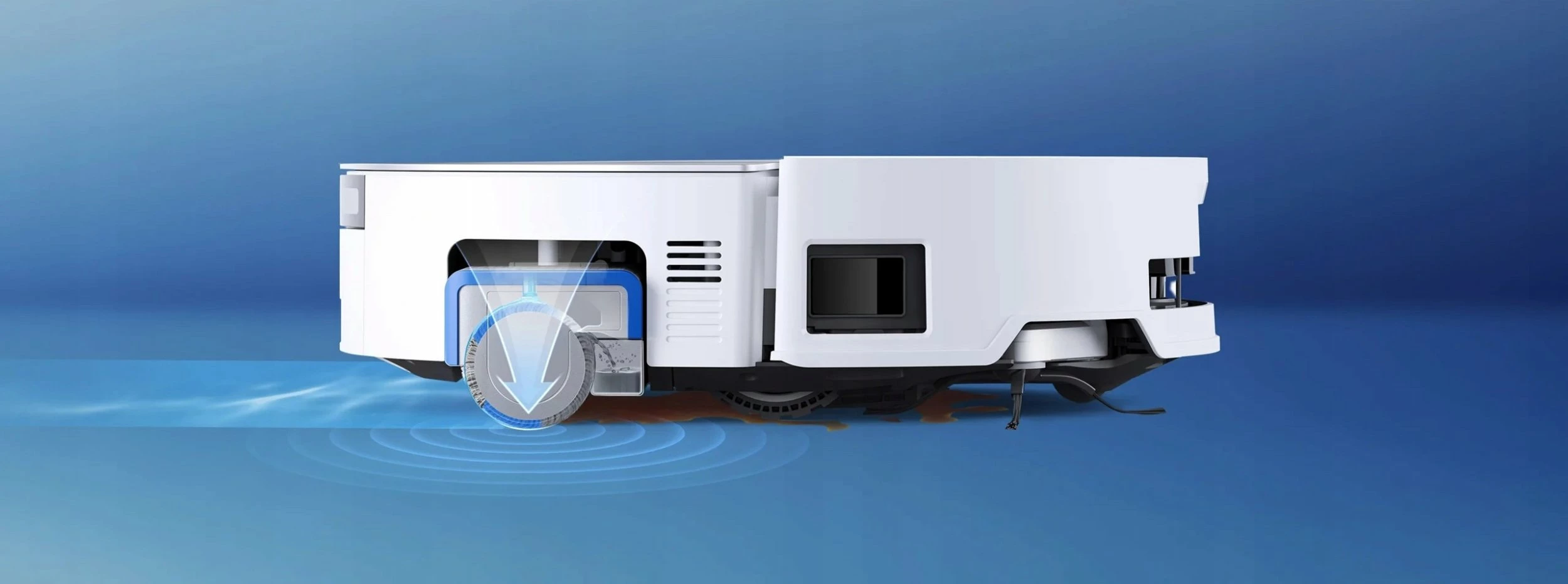 Fshesë robotike Ecovacs Deebot X8 Omni, 18000 Pa, OZMO Roller, stacion OMNI, e bardhë