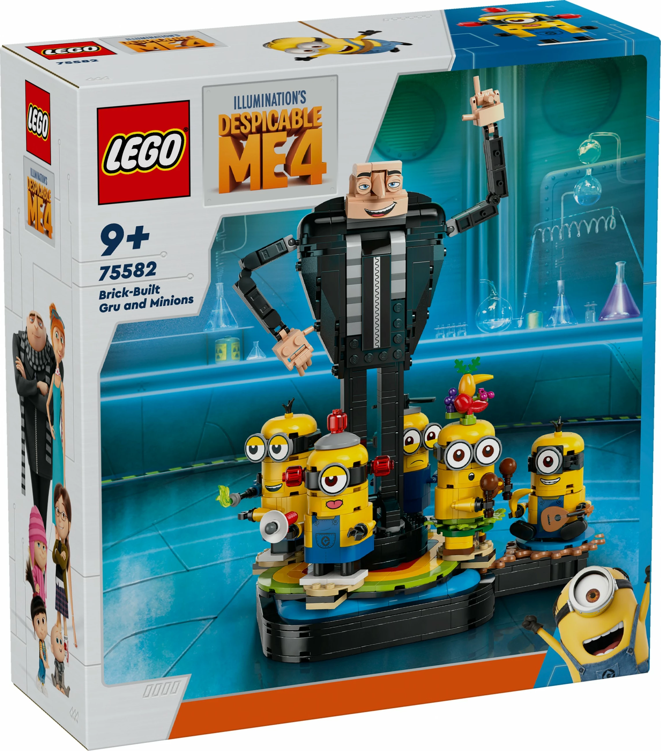 Set ndërtimi LEGO Alien Conquest Brick-Built Gru dhe Minions, 839 pjesë, 948 g