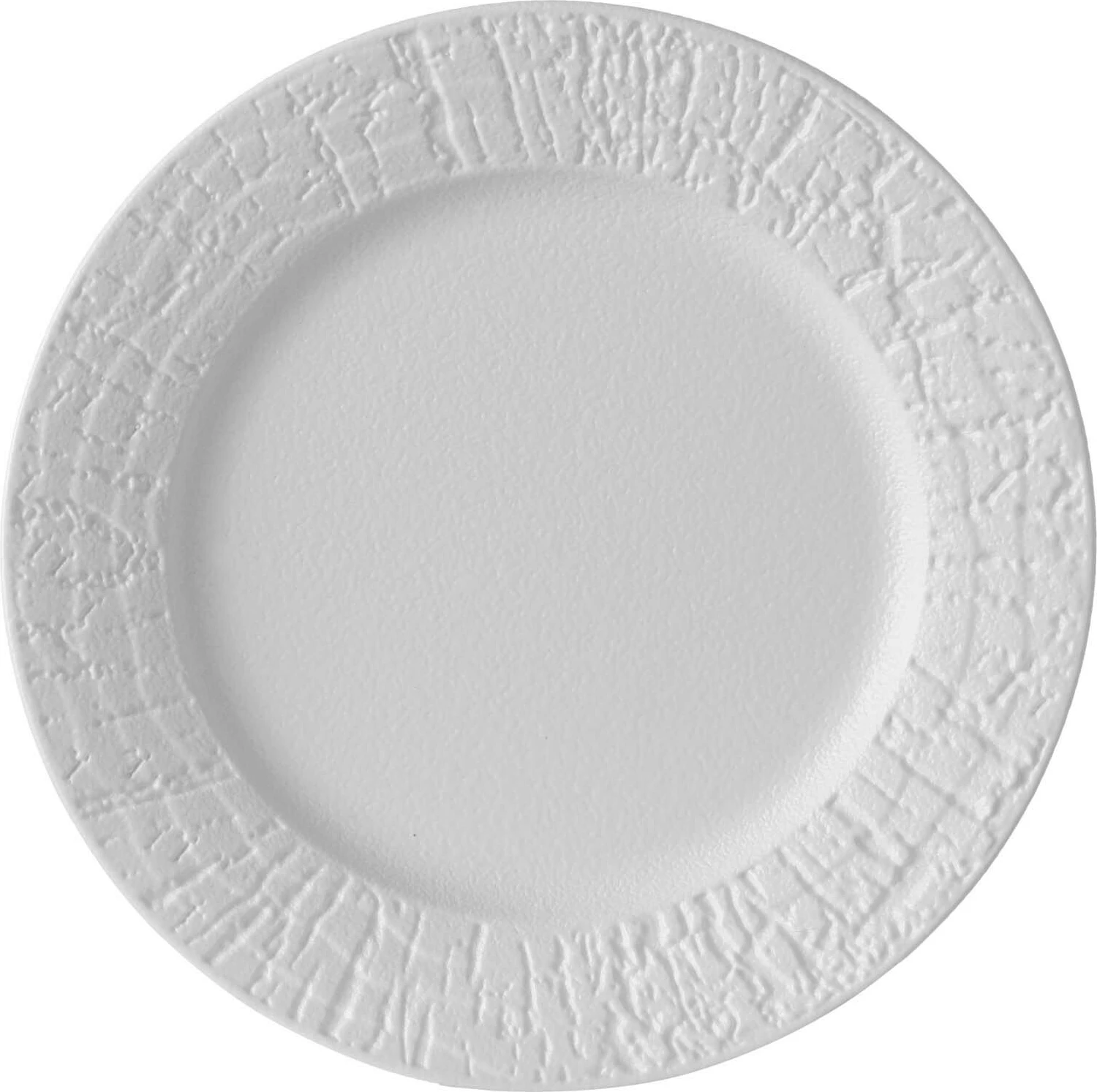 Pjatë e sheshtë me buzë Fine Dine Nordic ø270 mm, e bardhë, set 3 copë