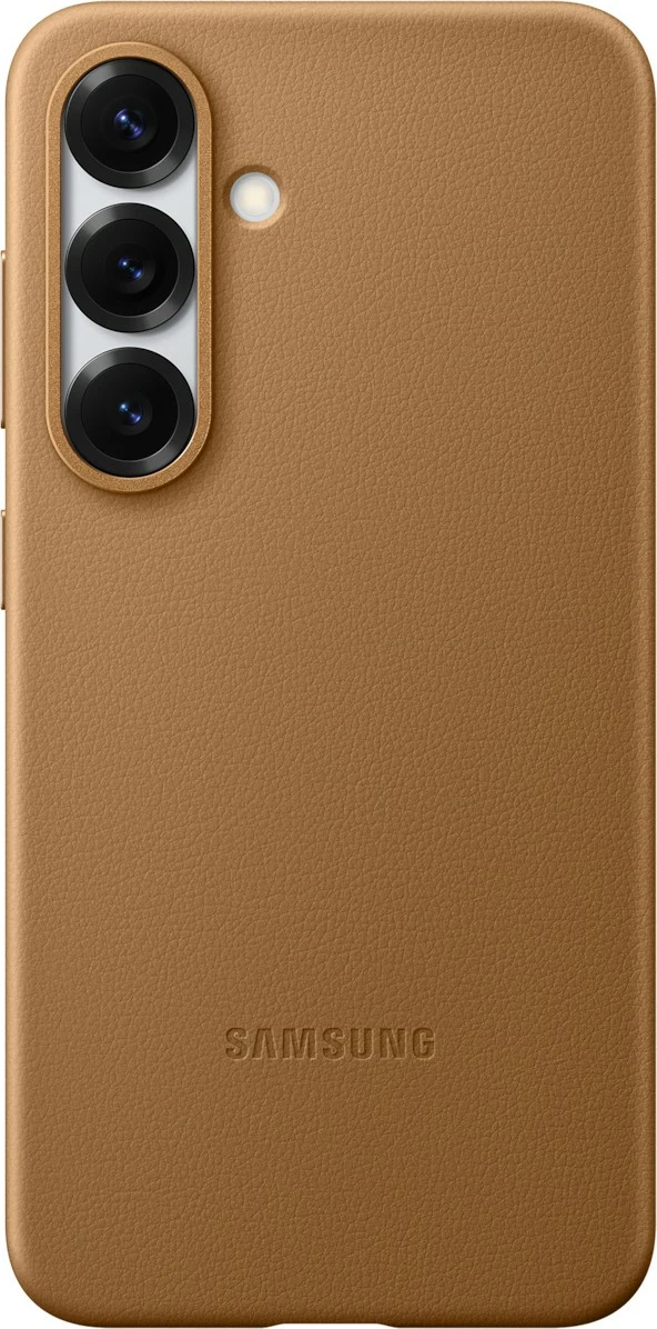 Mbështjellës Samsung Galaxy S25, Kindsuit, Lëkurë artificiale, Camel