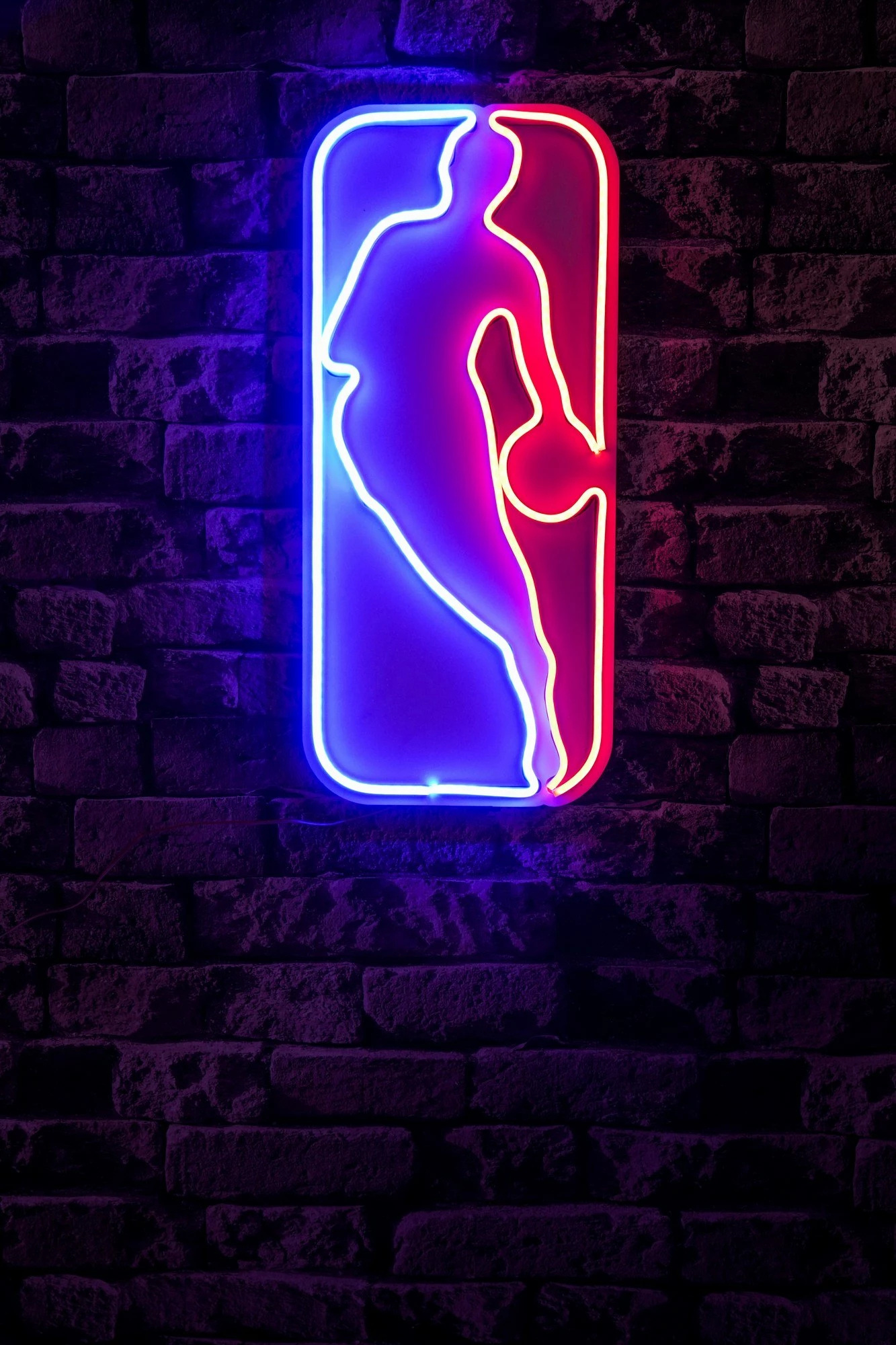 Dritë dekorative plastike LED, logo Jerry West, shumëngjyrëshe