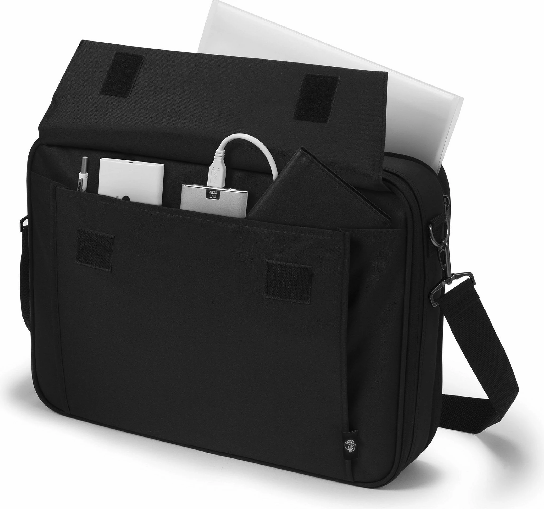 Çantë laptopi DICOTA Eco Multi Plus BASE, 15.6", me rrip shpatulle, e zezë
