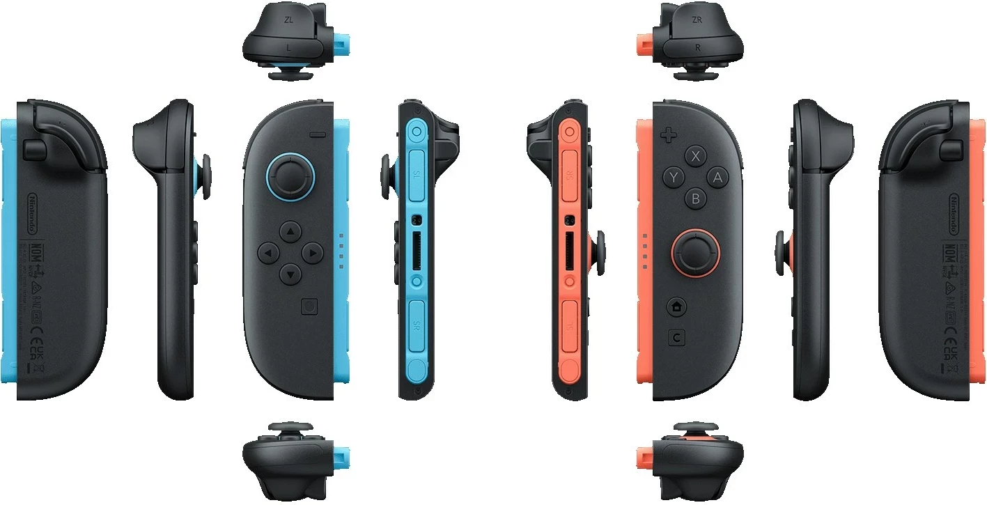 Kontrollues Nintendo Joy-Con 2 (L)/(R), Wireless, 500 mAh, Light Blue/Light Red