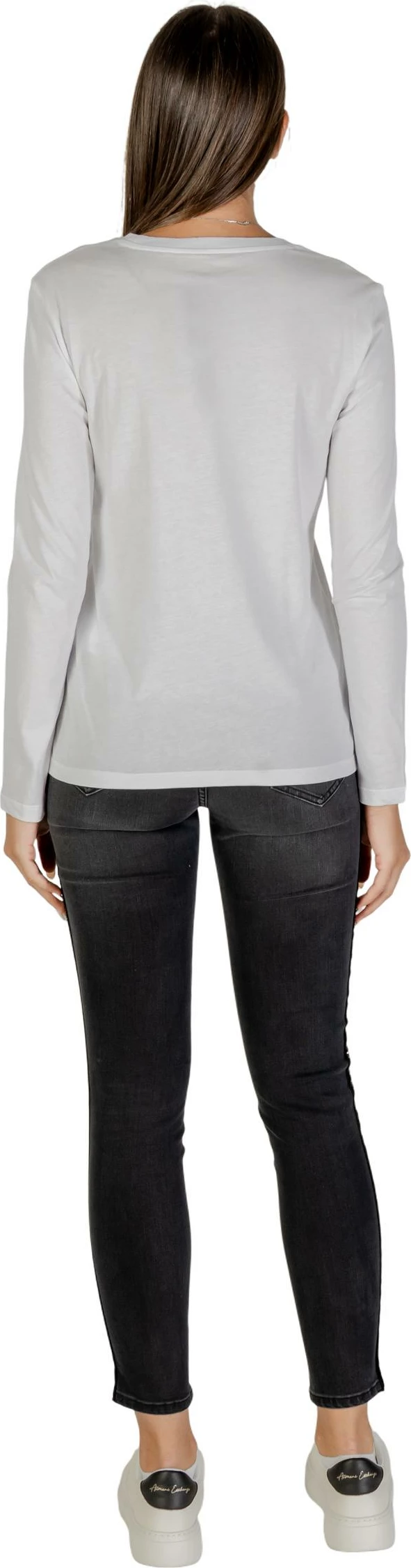 Maicë me mëngë të gjata për femra Armani Exchange XW001350 AF17172, e bardhë [Madhësia: XS]