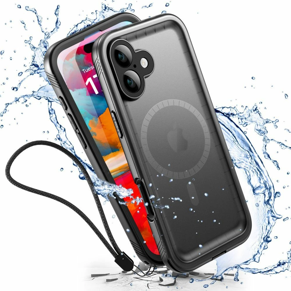 Mbështjellës Tech-Protect ShellBox MagSafe IP68 për iPhone 16 Pro, i zi