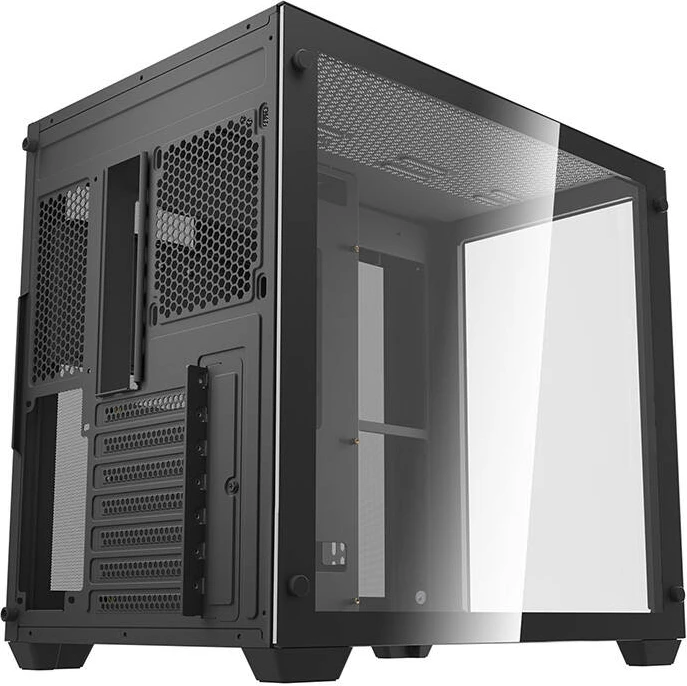 Kasë Darkflash C285, Middle Tower, ATX/M-ATX/ITX, xham i temperuar, e zezë