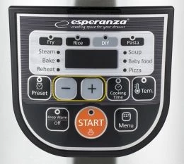 Multicooker Esperanza Cooking Mate EKG011 5L 860W 11 programe, argjendtë, set aksesorësh